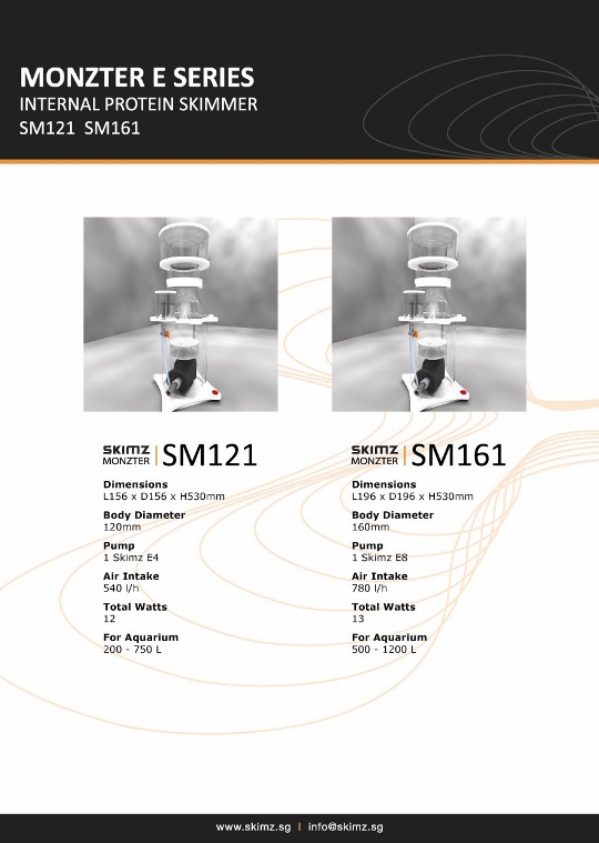 The New Skimz Monzter E Series – Internal Protein Skimmer